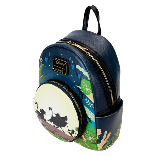 MINI MOCHILA LOUNGEFLY DISNEY LION KING 30TH ANNIVERSARY HAKUNA MATATA SILO