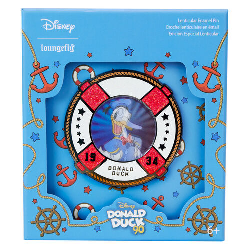 COLLECTOR BOX PIN LOUNGEFLY DISNEY DONALD DUCK 90TH ANNIVERSARY 3