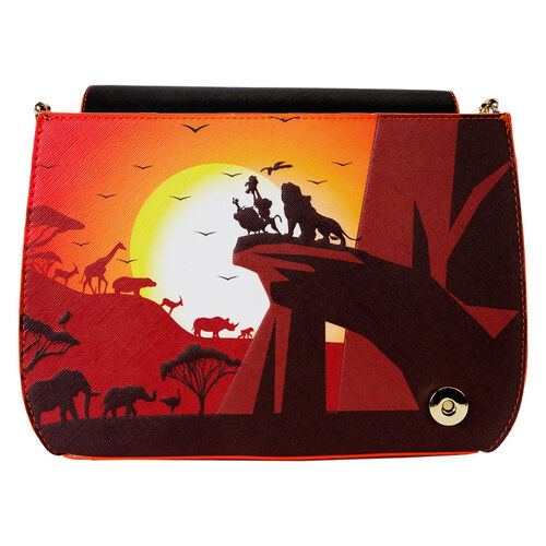 BOLSO CRUZADO LOUNGEFLY DISNEY LION KING 30TH ANNIVERSARY PRIDE ROCK SILO