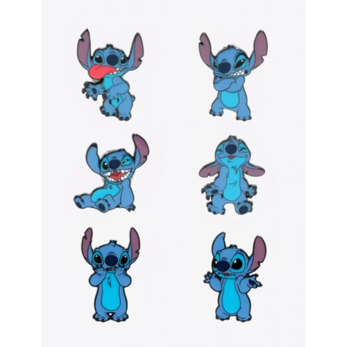 PIN SET LOUNGEFLY STITCH FUNNY FACES