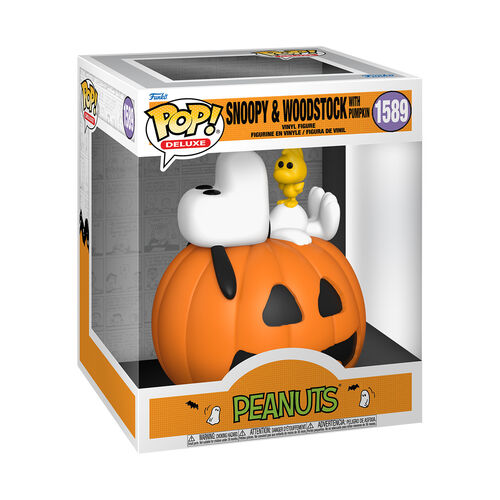 FIGURA POP DELUXE: PEANUTS - SNOOPY AND WOODSTOCK WITH PUMPKIN