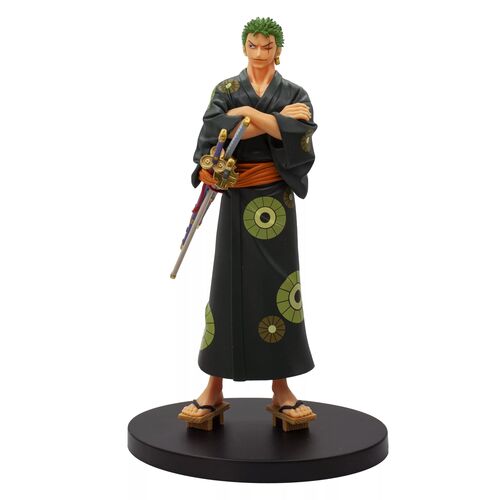 FIGURA RORONOA ZORO ONE PIECE  DXF THE GRANDLINE SERIES  WANOKUNI  YUKATA VER. 17CM