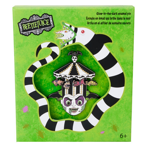 COLLECTOR BOX PIN LOUNGEFLY BEETLEJUICE CAROUSEL HAT SLIDING 3