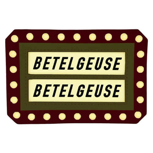 TARJETERO LOUNGEFLY BEETLEJUICE HERE LIES BETELGEUSE