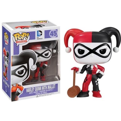 FIGURA POP DC HARLEY QUINN W/MALLET