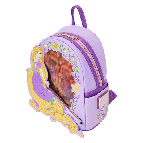 MINI MOCHILA LOUNGEFLY DISNEY PRINCESS RAPUNZEL LENTICULAR