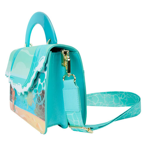 BOLSO CRUZADO LOUNGEFLY DISNEY MOANA OCEAN WAVE HANDLE