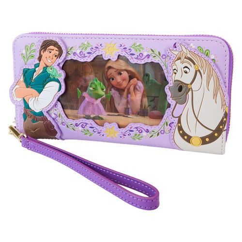 CARTERA WRISTLET LOUNGEFLY DISNEY PRINCESS RAPUNZEL LENTICULAR