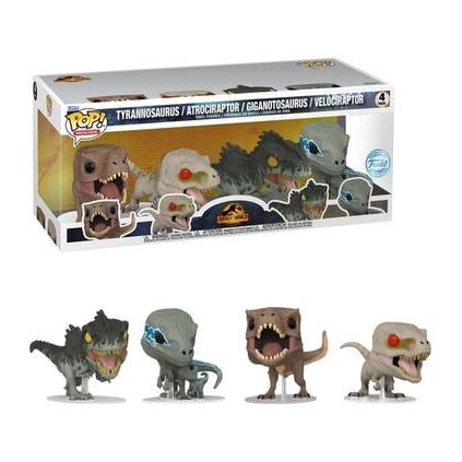 FIGURA POP MOVIES: JURASSIC WORLD 3 - JW3 4PK GW