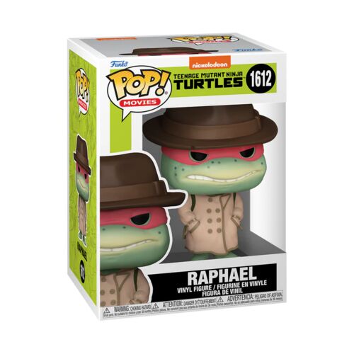 FIGURA POP MOVIES: TEENAGE MUTANT NINJA TURTLES - RAPHAEL W/COAT & HAT