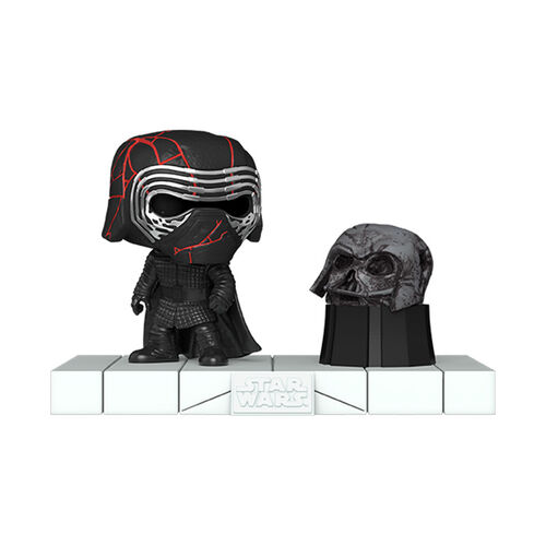 FIGURA POP DELUXE STAR WARS DARK SIDE - KYLO REN WITH DARTH VADERS HELMET