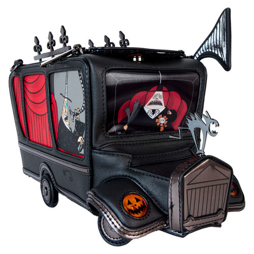 BOLSO CRUZADO LOUNGEFLY DISNEY NIGHTMARE BEFORE CHISTMAS MAYOR CAR FIGURAL