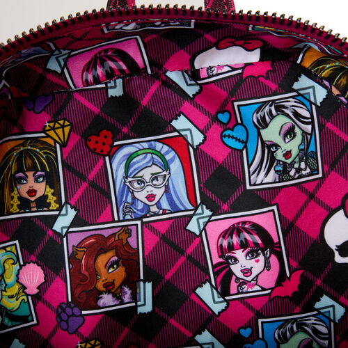 MINI MOCHILA LOUNGEFLY MATTEL MONSTER HIGH CRYPT LOCKER