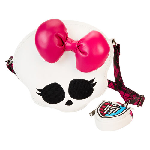 BOLSO CRUZADO CON MONEDERO LOUNGEFLY MATTEL MONSTER HIGH SKULLETTE FIGURAL