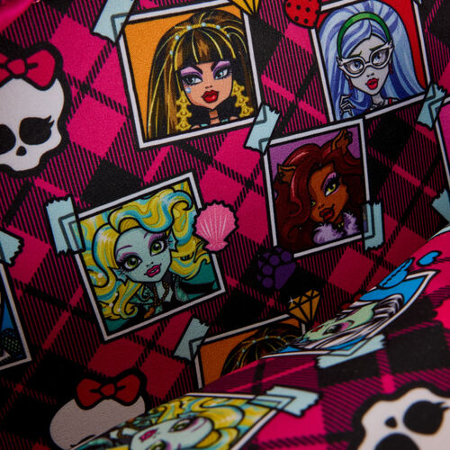 BOLSO CRUZADO CON MONEDERO LOUNGEFLY MATTEL MONSTER HIGH SKULLETTE FIGURAL