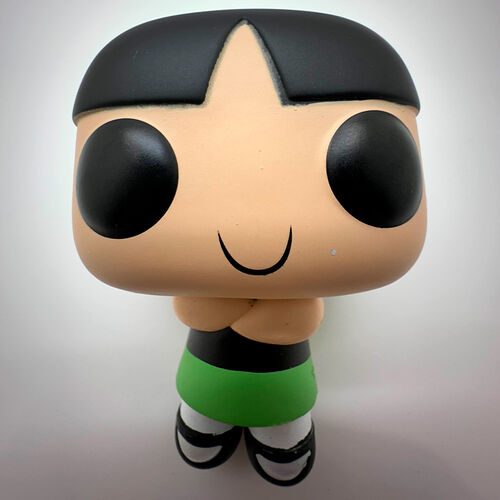 CAJA DAANA Y FALLO DE PINTURA FIGURA POP POWERPUFF GIRLS BUTTERCUP