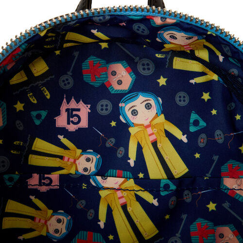 MINI MOCHILA LOUNGEFLY LAIKA CORALINE DOLL COSPLAY