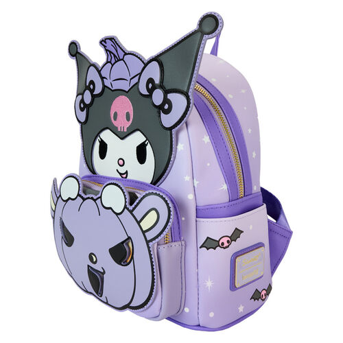 MINI MOCHILA LOUNGEFLY SANRIO KUROMI PUMPKIN