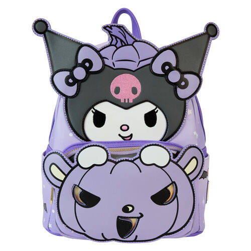 MINI MOCHILA LOUNGEFLY SANRIO KUROMI PUMPKIN