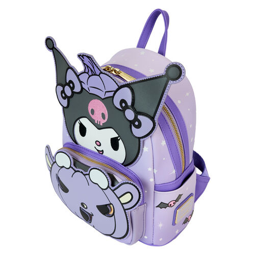 MINI MOCHILA LOUNGEFLY SANRIO KUROMI PUMPKIN