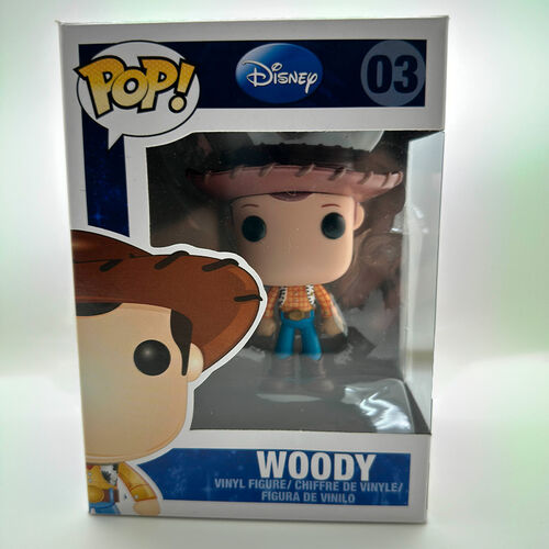 CAJA DAADA, FALLO DE PINTURA Y PEGAMENTO FIGURA POP TOY STORY WOODY 2