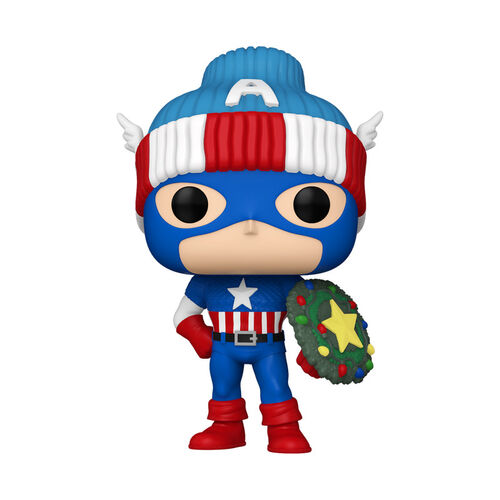 FIGURA POP MARVEL: HOLIDAY S4 - CAPTAIN AMERICA