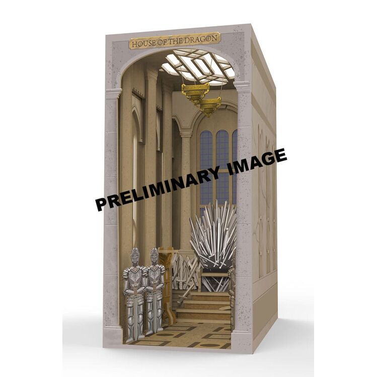 MAQUETA BOOK NOOK TINY ADVENTURES LA CASA DEL DRAGN IRON THRONE 23 CM