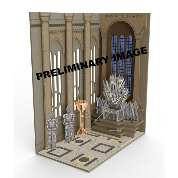 MAQUETA BOOK NOOK TINY ADVENTURES LA CASA DEL DRAGN IRON THRONE 23 CM