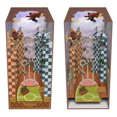 MAQUETA BOOK NOOK TINY ADVENTURES HARRY POTTER CAMPO DE QUIDDITCH 23 CM