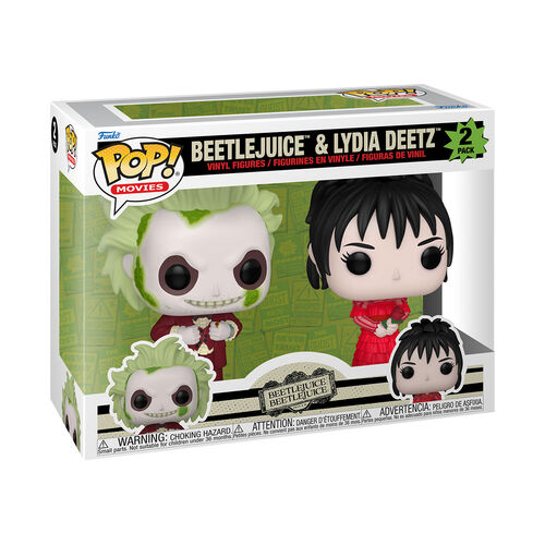 FIGURA POP BEETLEJUICE 2PK - BEETLEJUICE AND LYDIA DEETZ