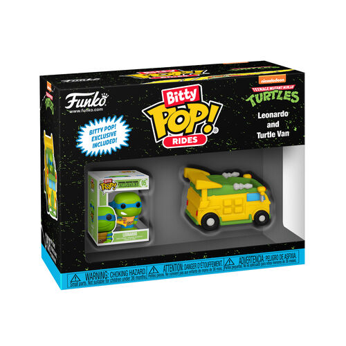 BITTY POP RIDE: TEENAGE MUTANT NINJA TURTLE - LEONARDO AND TURTLE VAN