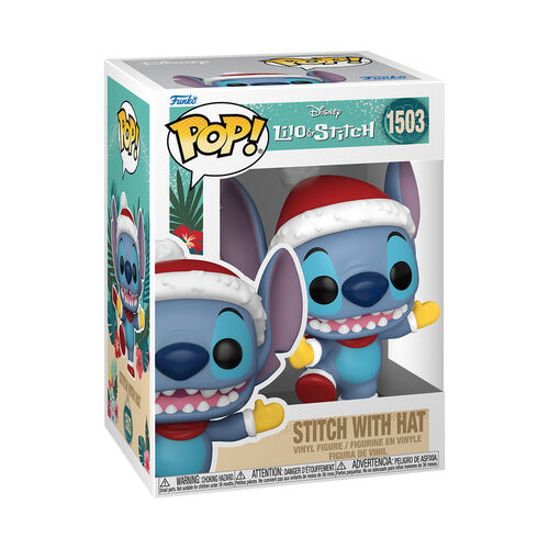 FIGURA POP DISNEY: STITCH HOLIDAY - STITCH WITH HAT