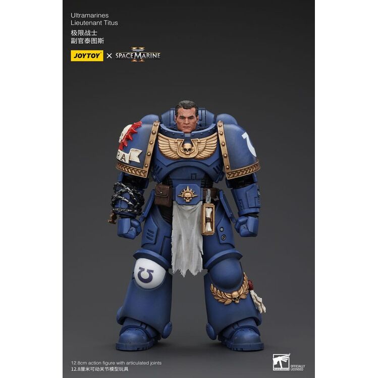 FIGURA 1/18 WARHAMMER 40K ULTRAMARINES LIEUTENANT TITUS 13 CM