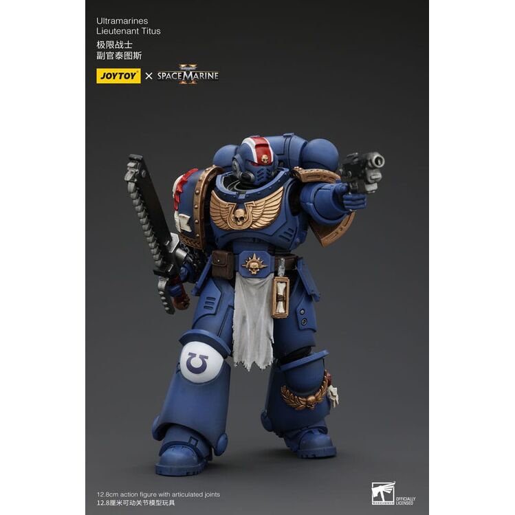 FIGURA 1/18 WARHAMMER 40K ULTRAMARINES LIEUTENANT TITUS 13 CM