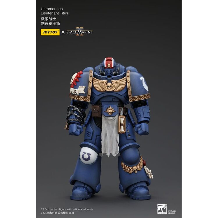 FIGURA 1/18 WARHAMMER 40K ULTRAMARINES LIEUTENANT TITUS 13 CM