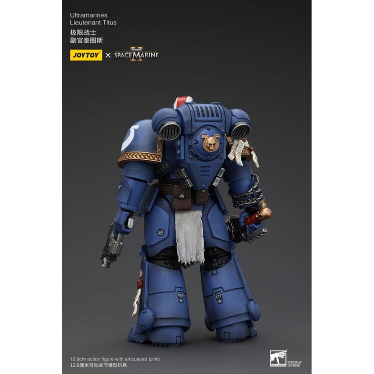 FIGURA 1/18 WARHAMMER 40K ULTRAMARINES LIEUTENANT TITUS 13 CM