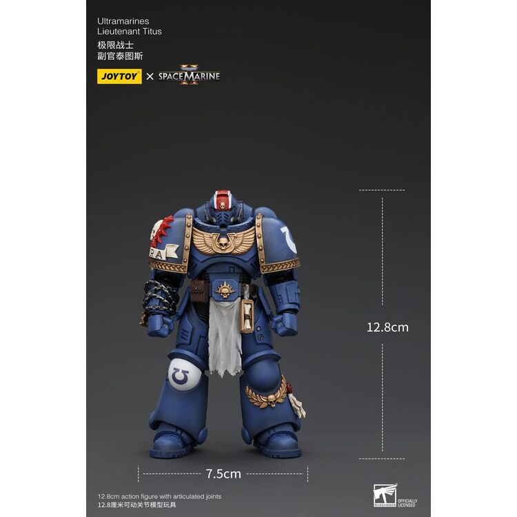 FIGURA 1/18 WARHAMMER 40K ULTRAMARINES LIEUTENANT TITUS 13 CM