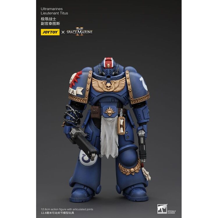 FIGURA 1/18 WARHAMMER 40K ULTRAMARINES LIEUTENANT TITUS 13 CM