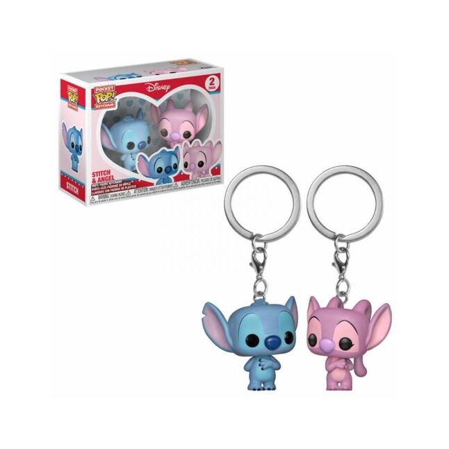 POP KEYCHAIN: LILO & STITCH - STITCH & ANGEL 2PK