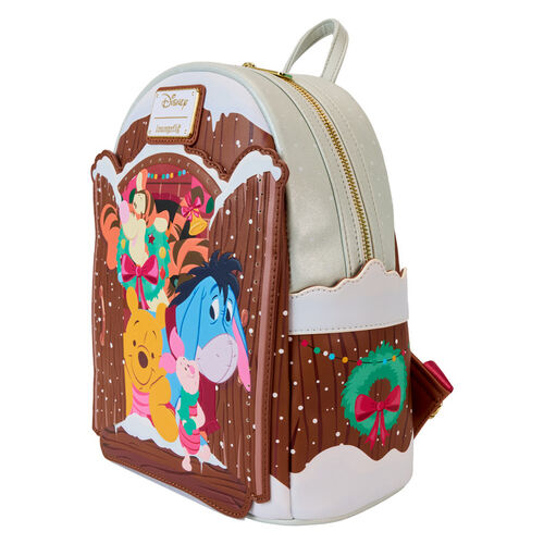 MINI MOCHILA LOUNGEFLY DISNEY WINNIE THE POOH HOLIDAY SCENE POOH AND FRIENDS