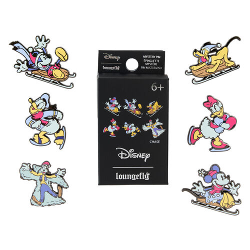 MYSTERY PIN LOUNGEFLY DISNEY MICKEY AND FRIENDS WINTER WONDERLAND