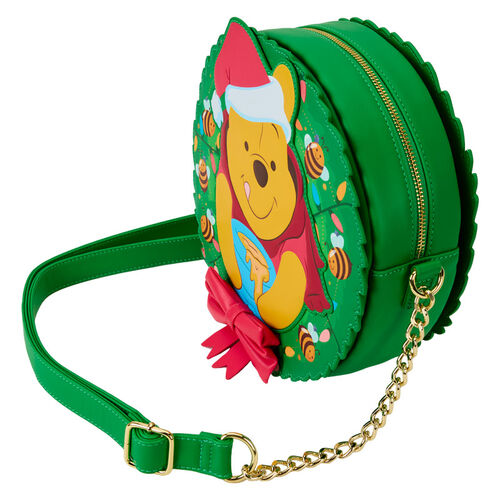 BOLSO CRUZADO LOUNGEFLY DISNEY WINNIE THE POOH STUCK IN WREATH