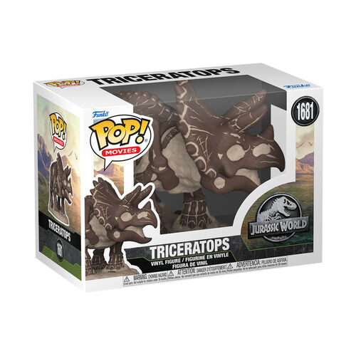 FIGURA POP MOVIES: JURASSIC WORLD FOSSIL - TRICERATOPS