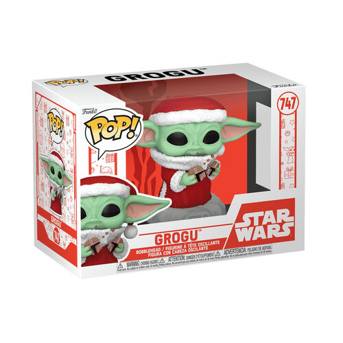 FIGURA POP STAR WARS: THE MANDALORIAN - GROGU SANTA