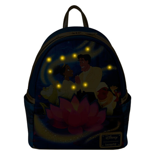 MINI MOCHILA LOUNGEFLY DISNEY PRINCESS AND THE FROG 15TH ANNIVERSARY