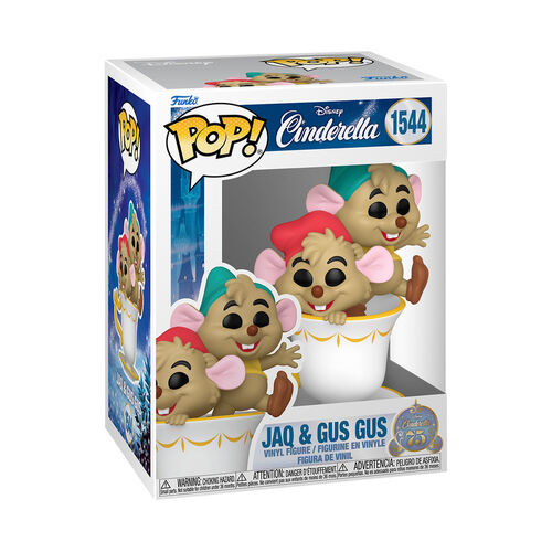 FIGURA POP DISNEY CINDERELLA 75TH - JAQ AND GUS GUS