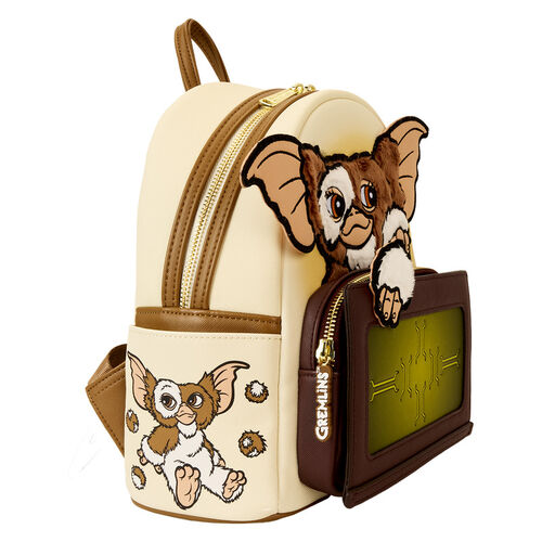 MINI MOCHILA LOUNGEFLY WB GREMLINS 40TH ANNIVERSARY GIZMO