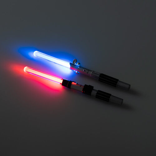 SET DE 2 BOLIGRAFOS SABLES DE LUZ STAR WARS LUKE SKYWALKER Y DARTH VADER