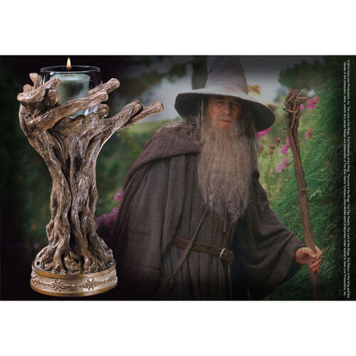 CANDELERO EL SEÑOR DE LOS ANILLOS GANDALF EL GRIS 23 CM