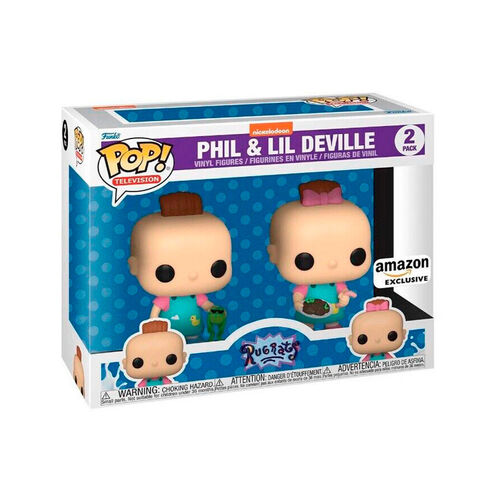 FIGURA POP TELEVISION RUGRATS- 2PK PHIL & LIL PACK 2